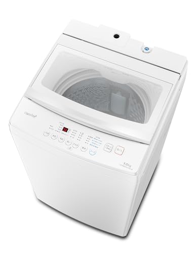 COMFEE’ 洗濯機 9kg 透明ガラスドア 全自動 槽洗浄 予約機能 コンパクト ガラスドア 大容量 風乾燥 3人 4人用 家庭用 スピードコース ステンレス槽 ファミリー まとめ洗 大物洗 CAS16EW90/WW-JP ホワイト